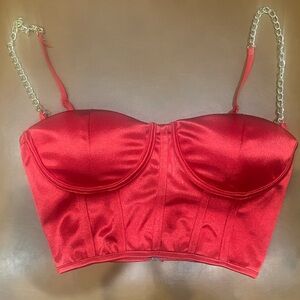 Sexy Red Corset Top